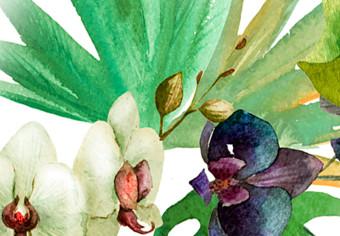 Plakát Tropický stín - botanická kompozice s listy tropických rostlin