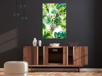 Plakát Tropický stín - botanická kompozice s listy tropických rostlin