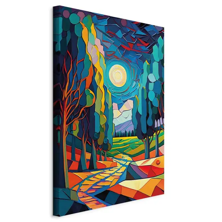 Moderní krajina - barevná kompozice inspirovaná Van Goghem