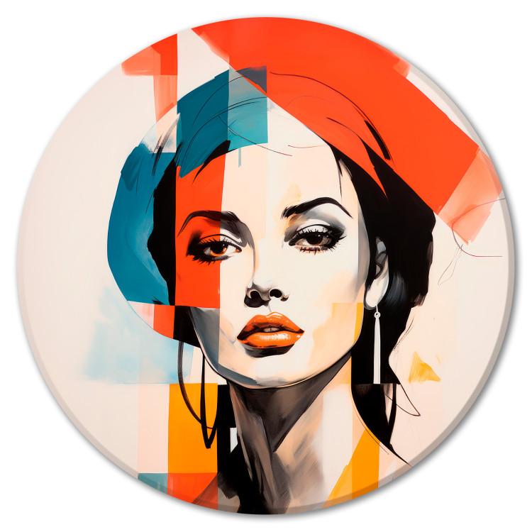 Odstíny ženskosti - portrét s abstraktními barevnými skvrnami